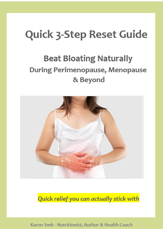Free Beat Bloating Guide — Nerak Nutrition Free 3-Step Reset Guide to Beat Bloating Naturally for Women in Perimenopause and Beyond — Nerak Nutrition
